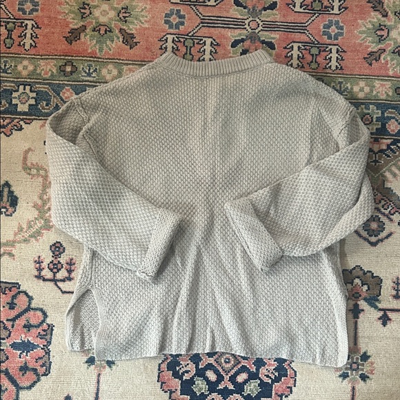 Women's Beige Button-Up Sweater - Picture 5 of 5